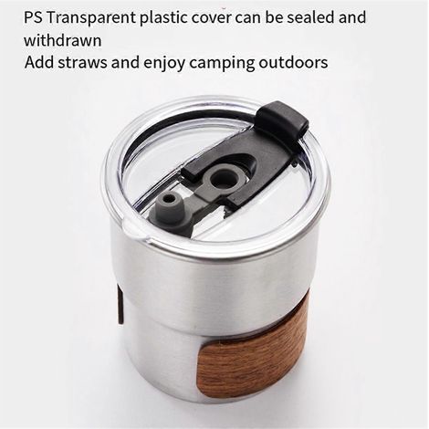 Tasse de camping anti-brûlure pour café haute température, verte (1/5)