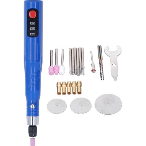 30W wiederaufladbarer elektrischer Gravierstift-Satz, tragbarer Mikrogravierer zum Gravieren von Holz, Metall und Glas, kabelloses Markierungswerkzeug. (1/5)