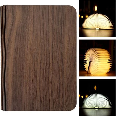 Lampe de lecture pliable, 3 températures de couleur, veilleuse LED magnétique rechargeable, lumière décorative, lampe de lecture, 12 x 9 cm (1/5)