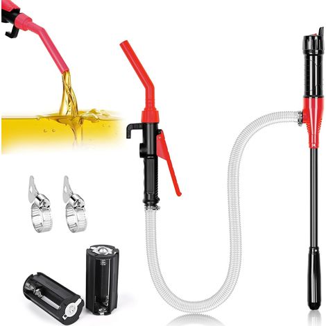 1 Pompe Électrique Transfert Portable, Débit 2,4 GPM, Tuyau 16 Pouces, Pour Diesel Essence Eau (1/5)