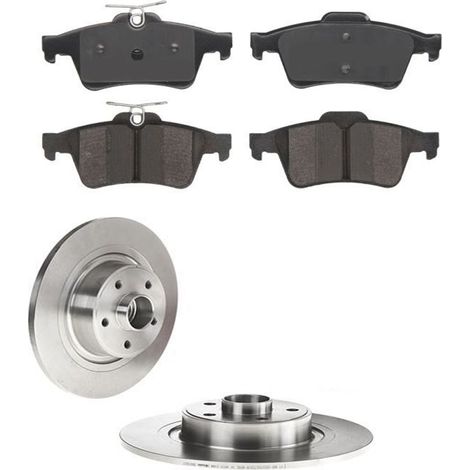 KIT FRENI POSTERIORI compatibile con RENAULT ESPACE IV (JK0/1) - DISCHI + PASTIGLIE OEM: P 59 044 / 17451 , 17451C /SOSTITUZIONE DIRETTA/BASSA POLVERE/SILENZIOSO (1/5)