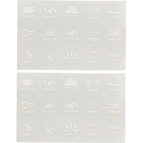 2 Sheets Car Stickers, Dashboard Switch Stickers, Car Button Stickers, Decoration, Funny Stickers, Car Decoration (1/5)