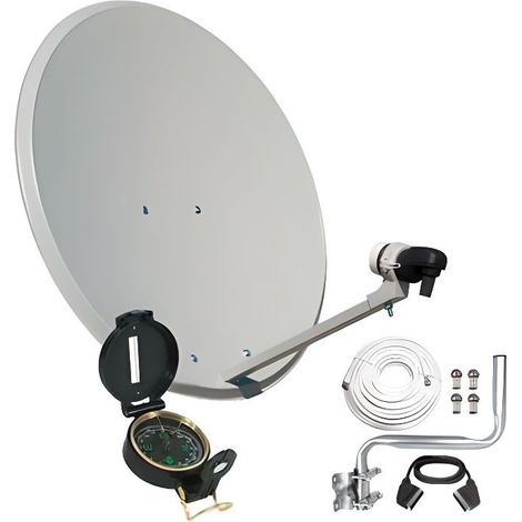 Kit d'antenne parabolique Engel 80cm+ Support mural+lnb+localisateur Satellite An0432e