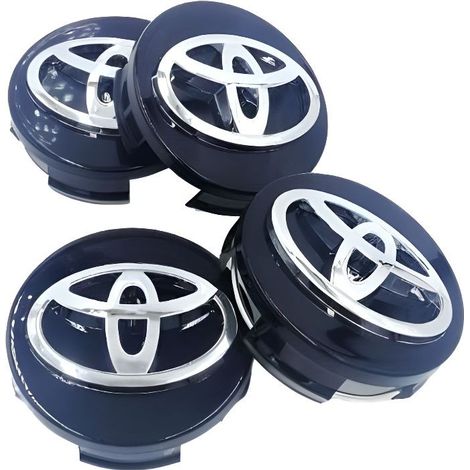 4 enjoliveurs de moyeu central de roue pour couvercle central de moyeu de roue Toyota (62mm) (1/4)