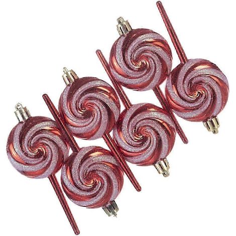 Weihnachts-Lutscher-Set, Christbaumschmuck, Anhänger, Geschenkidee, Partydekoration für Wohnungen-Red (1/5)