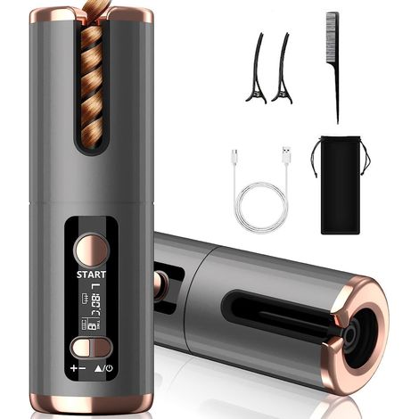 Automatic Wireless Curling Iron with 6 Temperature Settings (1/5)