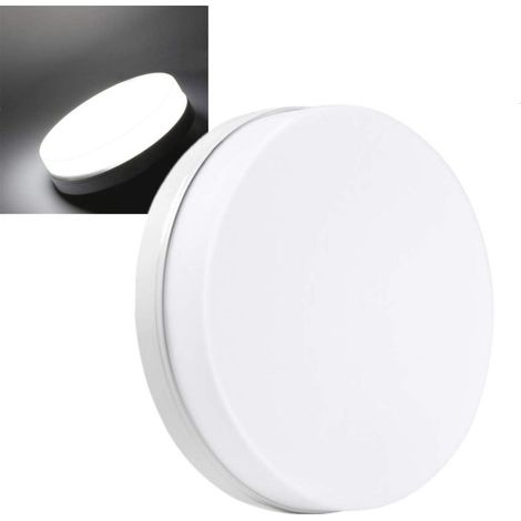 QAZQA Plafonnier LED 24W 2000lm Intérieur Plafonnier Lampe 6500K Blanc Froid Ø18cm Éclairage de panneau Rond 85-265V Pour Salon Salle de Bain Chambre Couloir Cuisine Couloir Entrée (1/5)