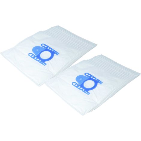 vhbw 20x sacchetto compatibile con Bosch BBS 2400 - 2999, 2000 - 2299 Alpha/Silence, 1000 - 1999 Solida aspirapolvere - 27cm x 20cm Bianco