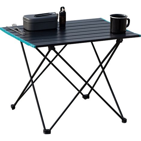 Kaelt - Table de camping, table pliante extérieure, petite table de camping table pliante table de camping portable table pliante pour barbecue, plage, jardin (1/4)