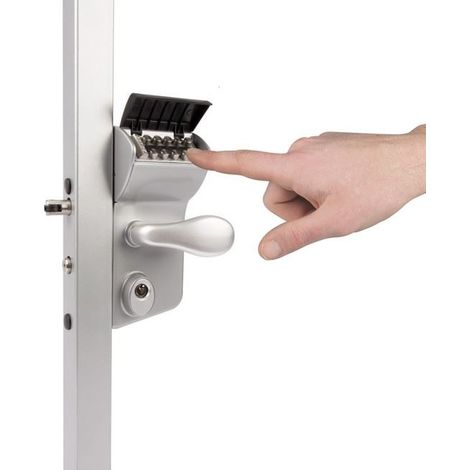 Locinox – Serrure à code mécanique pour portail battant 30mm à 50mm – Mécanisme en acier inoxydable – Pêne dormant 23mm – LMKQ3030V2L