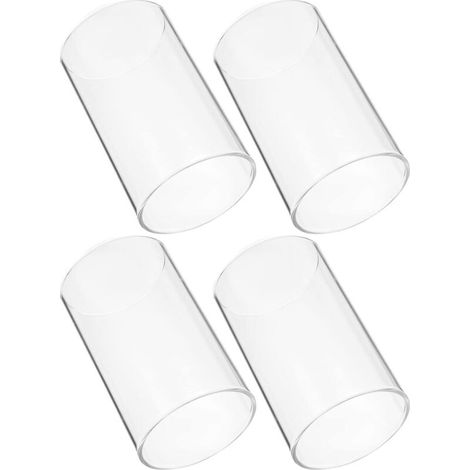 De 4 Abat Jours Élégants en Verre pour Bougies Décoratives