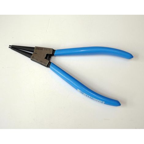 Pince à bec droit circlip exterieur diamètre 3-10mm manche bleu UNIOR 532/4 140-A3 DERANCOURT