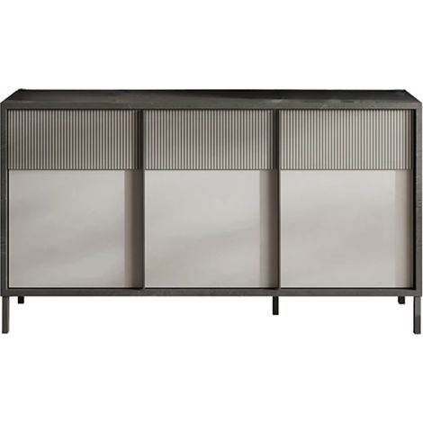 Piccola credenza 3 ante e 2 ripiani L156 cm - EVEREST (1/4)