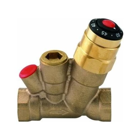 Valvola termostatica per acqua calda sanitaria MTCV DN15, multifunzione, espandibile in versione con termometro o modulo di disinfezione termica, filettatura