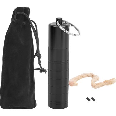 Allume-gaz USB rechargeable métal mat noir pour camping et plein air (1/5)