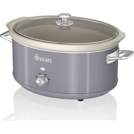 6.5L Slow Cooker Retro Grey (1/5)