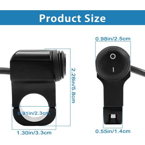 Electric vehicle modified handlebar switch, hazard light switch, motorcycle LED aluminum alloy multi-functional spotlight headlight combination switch (1/4)