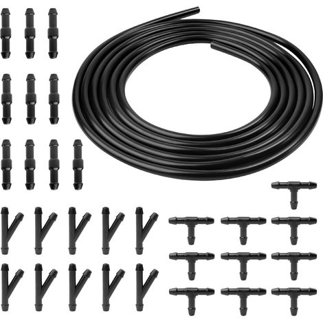 3 m Ice Wash Hose with 30 Hose Fittings (Types Y, I, T) Universal Car Windscreen Washer Liquid Hose Repair Hose Connecting Water Pump and Nozzle (1/5)