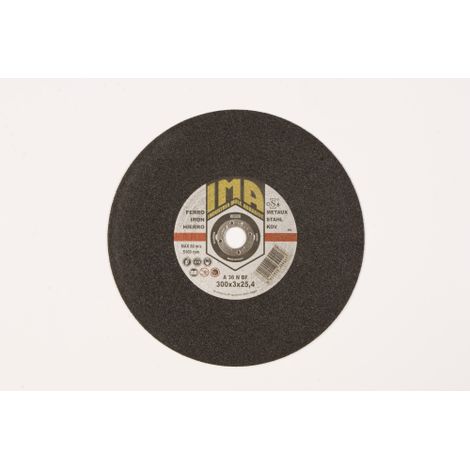 Disque de meule abrasive Ima 300x2.8mm pour scie A onglets en fer et en acier