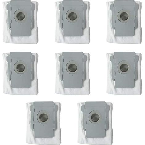 8 Stück Einwegbeutel Ersatz-Staubbeutel für iRobot Roomba i7 i7+ / i7 Plus E5 E6 E7 S9 S9+ Staubsauger Selbstreinigender Basisroboter, Zubehör-Kit für Schmutzentsorgungsbeutel (1/5)