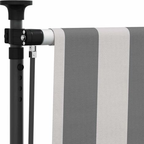 Store Roulant Extérieur anthracite et blanc 100 x 270 cm - Accessoire de jardin terrasse extérieur (1/5)