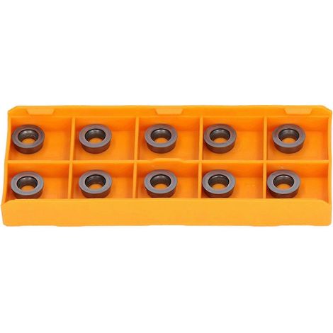 Jeu de 10 plaquettes de coupe indexables en carbure pour tours rotatifs, fraiseuses et fraiseuses CNC