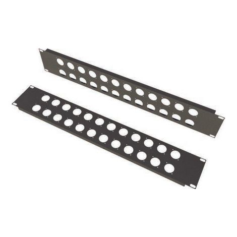 Panneau de montage sur Rack 1U S2Ceb-Groupe Cae, 483 x 44.50mm, Noir ( Prix pour 1 )