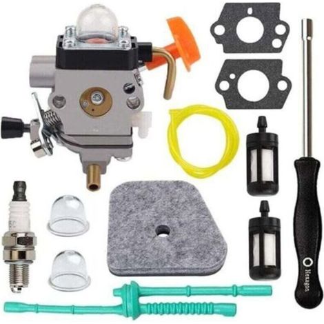 Carburador FS90R para Stihl FS110R FS130R FS100 KM130R FS130 FS90 KM90R KM90, XU, FS110 KM110R HT100 HT101 con herramienta de ajuste y kit de ajuste de holgura de válvulas - (1/4)