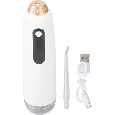Hydropulseur sans fil avec buse rotative à 360°, nettoyeur dentaire portable et étanche (1/5)