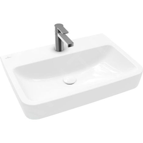 Villeroy & Boch O.novo - Lavabo 650x460 mm, sans trop-plein, trou pour robinet, blanc alpin 4A416601 (1/2)