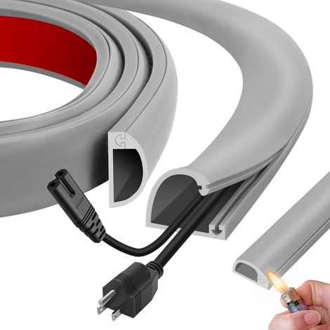 Goulotte Passe Cable Mural 1m×27mm Goulotte Electrique pour 2 à 5 Cordons (1/5)