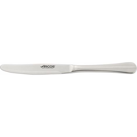 COUTEAU DE TABLE BURDEAUX - Couteau de table perlé à pointe arrondie. Monobloc d'une seule pièce.