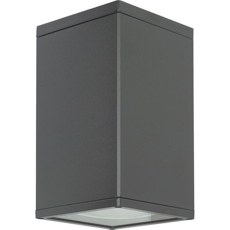 Plafonnier spot extérieur 21x12cm E27 gris IP54 SU-MA (1/4)
