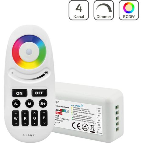 MiBoxer Set Controller und Fernbedienung RGBW WiFi ready Dimmen Schalten Farbsteuerung FUT028 (1/5)