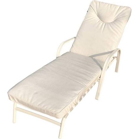 2 x LETTINO GIOVE LOUNGER CREMA OPACO