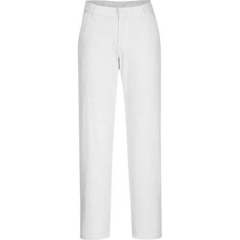 Pantalones Chinos Stretch Slim para Mujer - Comodidad y Estilo / Blanco / 40