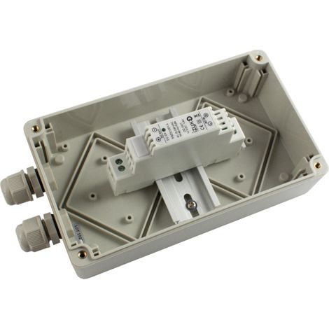 Alim. 230V AC / 12V DC (12-14V) / 2,8A boîtier ABS IP 65 180 x 105 x 80 mm 2 PE (1/2)