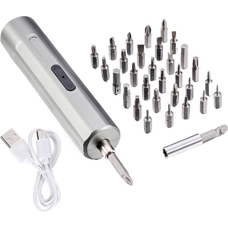 Tournevis électriques, tournevis de précision, coffret de 34 pièces, adapté à la maison et au bureau.