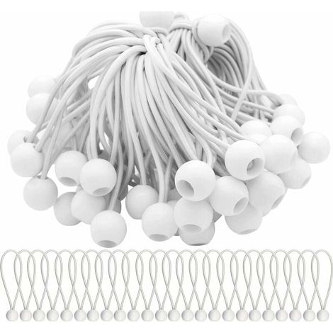 Conception à lacets élastiques pour une fixation sécurisée, boules élastiques avec technologie Sandow et corde en caoutchouc extensible, nœud polyvalent et multifonctionnel