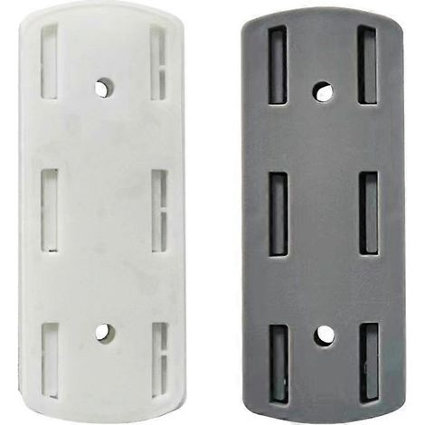 stuks zelfklevende bureau-stopcontacthouders, wit en zwart, zelfklevende stekkerhouder 107 cm (1/3)