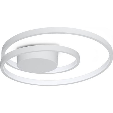 Ideal Lux OZ Plafonnier semi-encastré à LED intégré, blanc 4350 lm 3000 K (1/2)