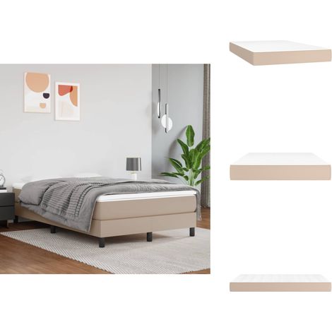 Matelas de lit à ressorts ensachés Cappuccino 120x200x20 cm - Matelas - Matelas À Ressorts Ensachés - Matelas Capitonné - Literie - Chambre À Coucher (1/5)