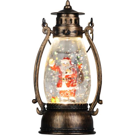 Laterne MagicHome Weihnachten, Weihnachtsmann, Kunststoff, 1xLED warmweiß, 8x6.5x14 cm, 3xLR44 (1/5)