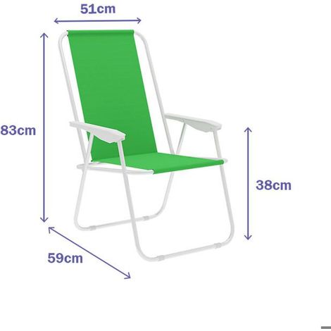 Klappstuhl - MARBUENO - 59 x 83 x 51 cm - Grün - Oxford & Stahl - Faltbar