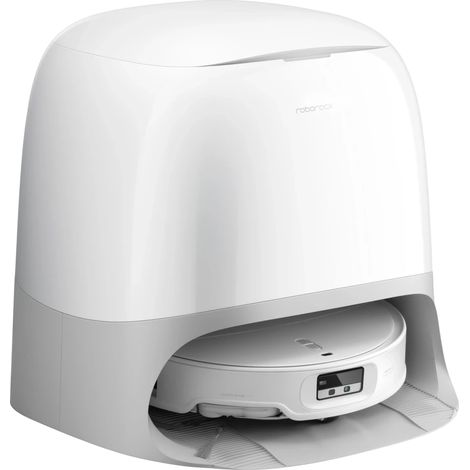 Aspirateur Robot Laveur - Roborock Qrevo Curv 2 ProX - Autonomie 180 min - 25 000 Pa - Navigation LiDAR - Collecteur 470 ml