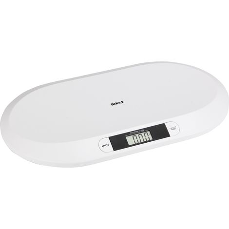Bilancia Pesa Bambini Neonati Display Digitale LCD Pesa Neonato 20KG Bianco (1/5)