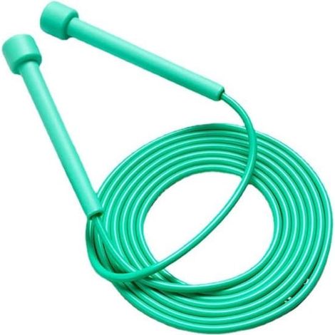 Corde à sauter réglable en PVC, corde à sauter d'exercice antidérapante et anti-nœuds pour adultes et enfants. (1/5)