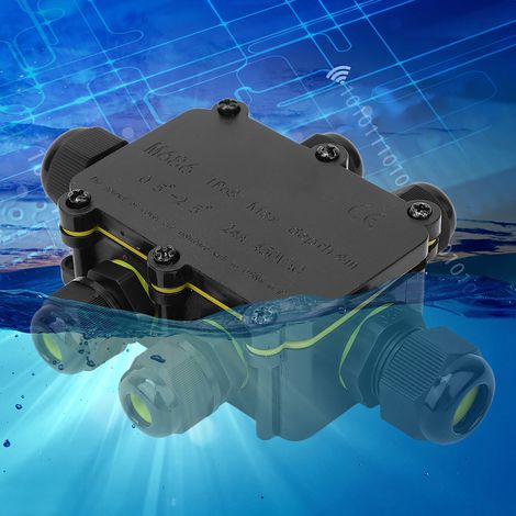 IP68-Kunststoff-Anschlussdose, 5 m Unterwasseranschluss, Verdrahtungsbox T100 450VAC 24A UL94V-2 (1/5)