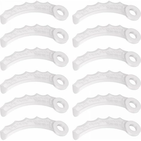 12Pcs Lame en Plastique Compatibilité pour Makita 198383-1 Und 198426-9,Makita DUR189RF Coupe Bordure,UR100DZ,DUR191LZX3,DUR181Z,DUR192LZ,DUR368AZ,DUR369AZ,DUR190UZX3 (1/5)