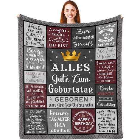 Decke 200x150cm Geburtstagsgeschenk Geburtstags Geschenk 200x150CM (1/5)